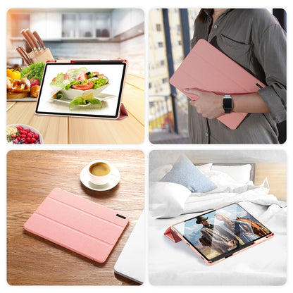 For Samsung Galaxy Tab S10+ DUX DUCIS Domo Series Magnetic Flip Leather Tablet Case(Pink) - Other Galaxy Tab PC by DUX DUCIS | Online Shopping South Africa | PMC Jewellery | Buy Now Pay Later Mobicred