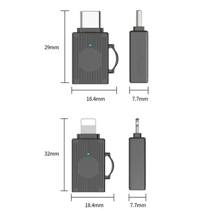 USB to USB-C / Type-C Multifunction Travel Case Shape Apapter(Tarnish) - Converter & Adapter by PMC Jewellery | Online Shopping South Africa | PMC Jewellery | Buy Now Pay Later Mobicred