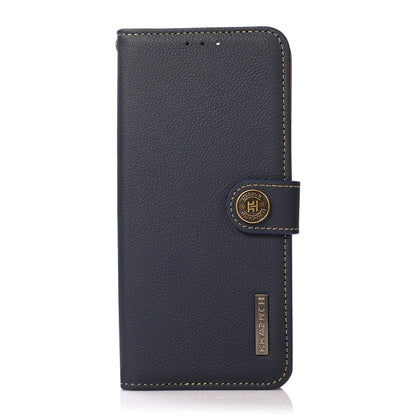 For Xiaomi Redmi K70 KHAZNEH Custer Texture RFID Genuine Leather Phone Case(Blue) - K70 Cases by PMC Jewellery | Online Shopping South Africa | PMC Jewellery | Buy Now Pay Later Mobicred