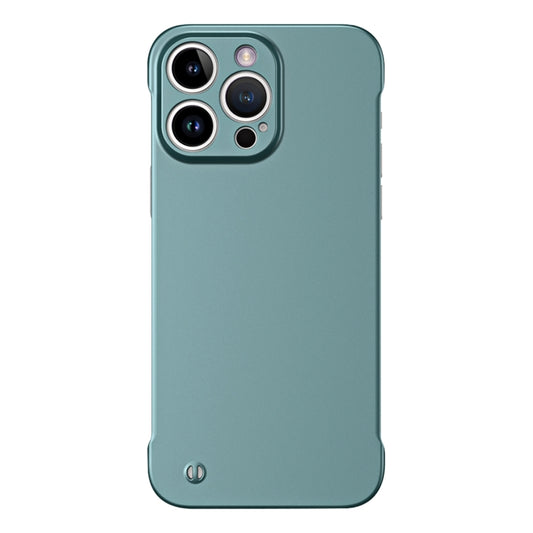 For iPhone 15 Pro Max Frameless Metallic Paint Hybrid PC Phone Case(Green) - iPhone 15 Pro Max Cases by PMC Jewellery | Online Shopping South Africa | PMC Jewellery | Buy Now Pay Later Mobicred