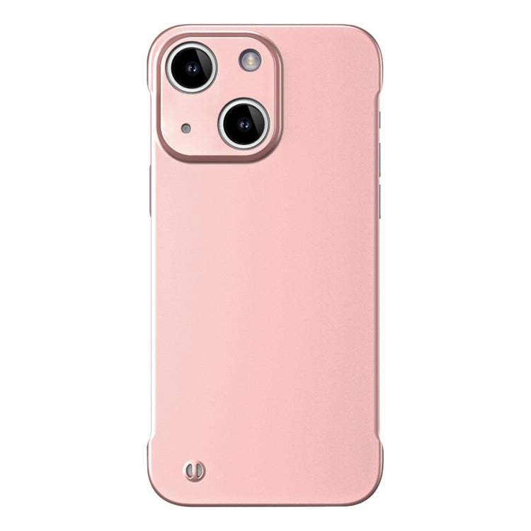 For iPhone 15 Plus Frameless Metallic Paint Hybrid PC Phone Case(Rose Gold) - iPhone 15 Plus Cases by PMC Jewellery | Online Shopping South Africa | PMC Jewellery | Buy Now Pay Later Mobicred