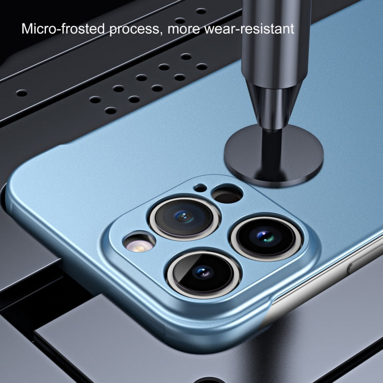 For iPhone 11 Frameless Metallic Paint Hybrid PC Phone Case(Sierra Blue) - iPhone 11 Cases by PMC Jewellery | Online Shopping South Africa | PMC Jewellery | Buy Now Pay Later Mobicred