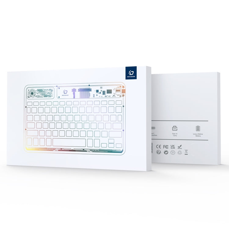 DUX DUCIS CK Series Crystal Transparent Wireless Bluetooth Keyboard - Universal Keyboard by DUX DUCIS | Online Shopping South Africa | PMC Jewellery