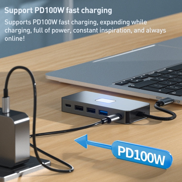 BYL-2312 Type-C to HDMI 4K 30Hz + USB3.0 + PD100W Docking Station HUB - USB HUB by PMC Jewellery | Online Shopping South Africa | PMC Jewellery | Buy Now Pay Later Mobicred