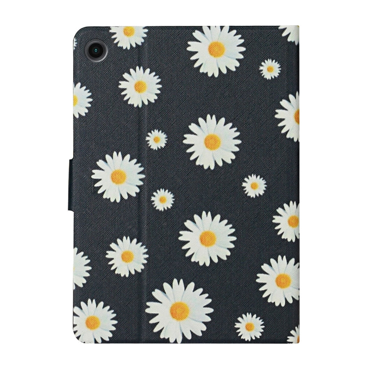 For Samsung Galaxy Tab A9+ Flower Pattern Horizontal Flip PU Tablet Case with Sleep / Wake-up Function(Small Daisies) - Galaxy Tab A9+ by PMC Jewellery | Online Shopping South Africa | PMC Jewellery