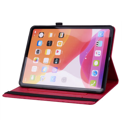 For Lenovo Tab M11 / Xiaoxin Pad 11 2024 Calf Texture Embossed Leather Tablet Case(Red) - Lenovo by PMC Jewellery | Online Shopping South Africa | PMC Jewellery | Buy Now Pay Later Mobicred