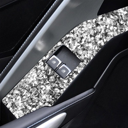 For Chevrolet Corvette C7 2014-2019 Car Door Button Panel Diamond Decorative Sticker, Left Drive - Car Interior Mouldings by PMC Jewellery | Online Shopping South Africa | PMC Jewellery | Buy Now Pay Later Mobicred