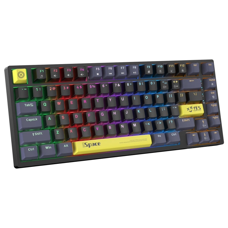 ONIKUMA G52 82 Keys RGB Lighting Wired Mechanical Keyboard, Type:Brown Switch(Black) - Wired Keyboard by ONIKUMA | Online Shopping South Africa | PMC Jewellery | Buy Now Pay Later Mobicred