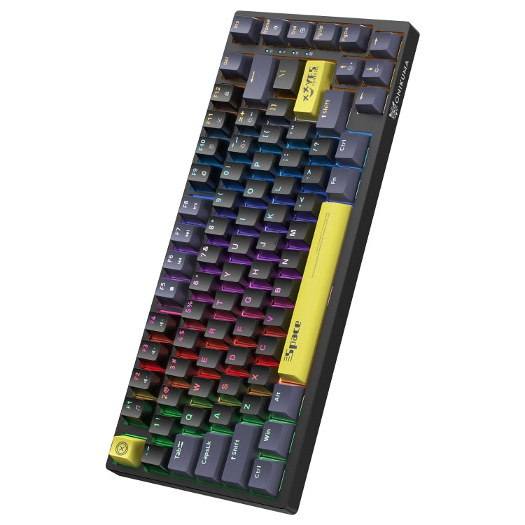 ONIKUMA G52 82 Keys RGB Lighting Wired Mechanical Keyboard, Type:Blue Switch(Black) - Wired Keyboard by ONIKUMA | Online Shopping South Africa | PMC Jewellery | Buy Now Pay Later Mobicred