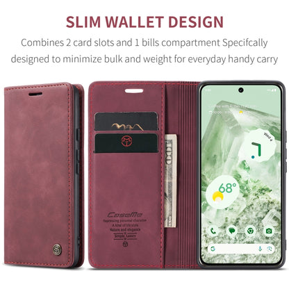 For Google Pixel 8A CaseMe 013 Multifunctional Horizontal Flip Leather Phone Case(Wine Red) - Google Cases by CaseMe | Online Shopping South Africa | PMC Jewellery | Buy Now Pay Later Mobicred