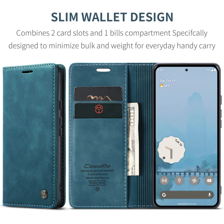 For Google Pixel 9 Pro XL CaseMe 013 Multifunctional Horizontal Flip Leather Phone Case(Blue) - Google Cases by CaseMe | Online Shopping South Africa | PMC Jewellery | Buy Now Pay Later Mobicred