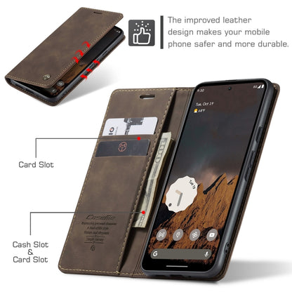 For Google Pixel 9 / 9 Pro CaseMe 013 Multifunctional Horizontal Flip Leather Phone Case(Coffee) - Google Cases by CaseMe | Online Shopping South Africa | PMC Jewellery | Buy Now Pay Later Mobicred