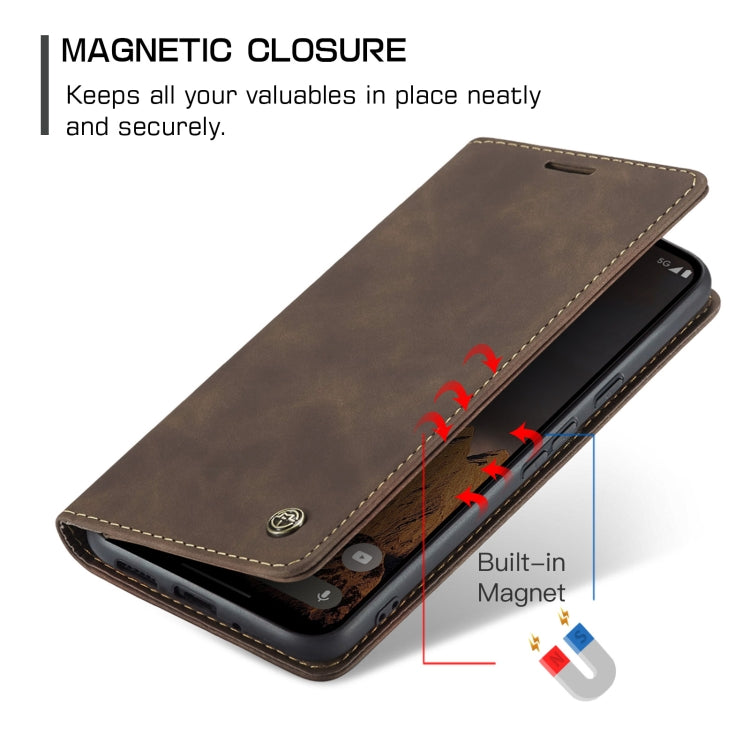 For Google Pixel 9 / 9 Pro CaseMe 013 Multifunctional Horizontal Flip Leather Phone Case(Coffee) - Google Cases by CaseMe | Online Shopping South Africa | PMC Jewellery | Buy Now Pay Later Mobicred