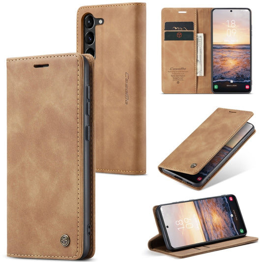 For Samsung Galaxy S24 5G CaseMe 013 Multifunctional Horizontal Flip Leather Phone Case(Brown) - Galaxy S24 5G Cases by CaseMe | Online Shopping South Africa | PMC Jewellery | Buy Now Pay Later Mobicred