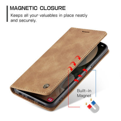 For Samsung Galaxy A15 5G CaseMe 013 Multifunctional Horizontal Flip Leather Phone Case(Brown) - Galaxy Phone Cases by CaseMe | Online Shopping South Africa | PMC Jewellery | Buy Now Pay Later Mobicred