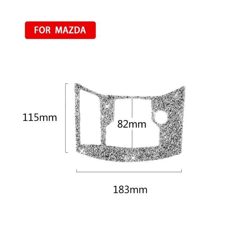 For Mazda CX-5 2017-2018 Car Electronic Handbrake Panel Diamond Decorative Sticker, Left Drive - Car Interior Mouldings by PMC Jewellery | Online Shopping South Africa | PMC Jewellery | Buy Now Pay Later Mobicred