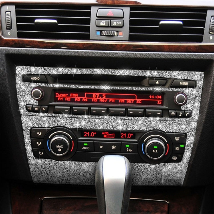 For BMW 3 Series E90 / E92 2005-2012 Car Aircondition CD Control Panel Basic Diamond Decorative Sticker - Car Interior Mouldings by PMC Jewellery | Online Shopping South Africa | PMC Jewellery | Buy Now Pay Later Mobicred