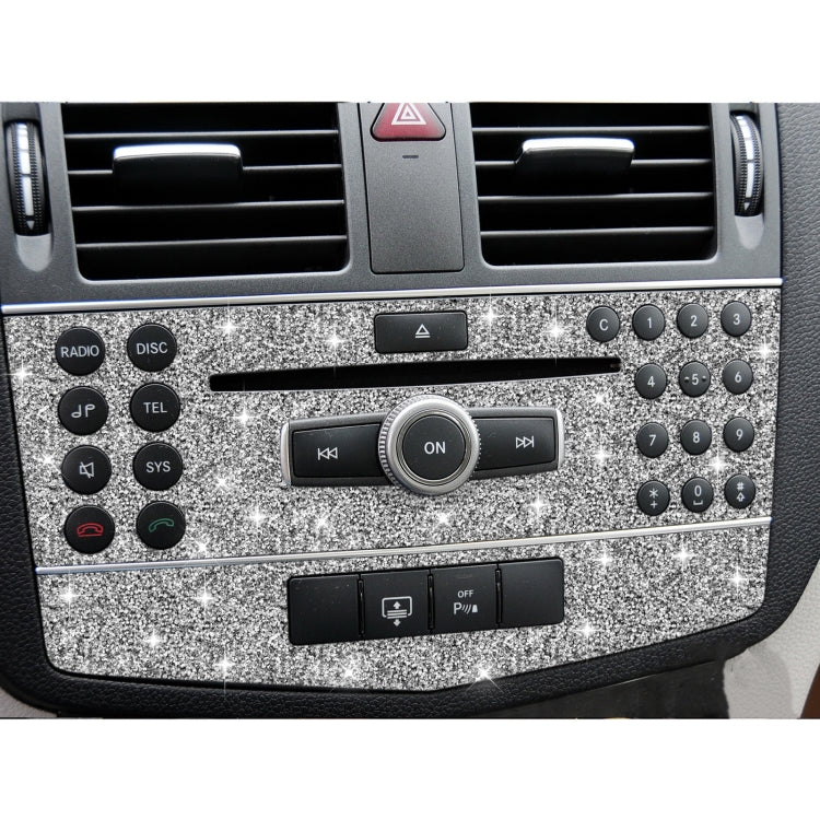 For Mercedes-Benz C-class W204 2007-2010 Car Central Control Panel C Diamond Decorative Sticker, Left and Right Drive - Car Interior Mouldings by PMC Jewellery | Online Shopping South Africa | PMC Jewellery | Buy Now Pay Later Mobicred