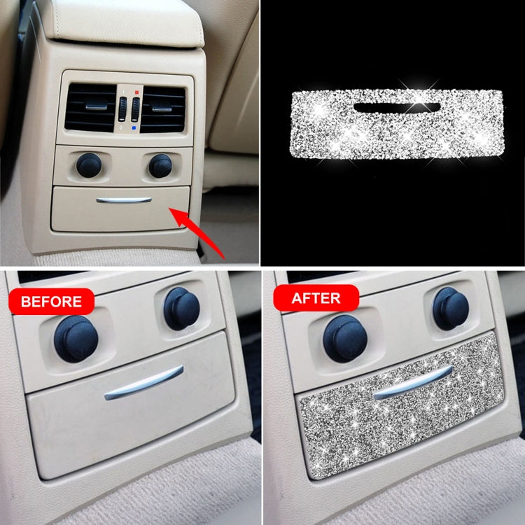 For BMW 3 Series E90 / E92 2005-2012 Car Rear Seat Aircondition Diamond Decorative Sticker - Car Interior Mouldings by PMC Jewellery | Online Shopping South Africa | PMC Jewellery | Buy Now Pay Later Mobicred