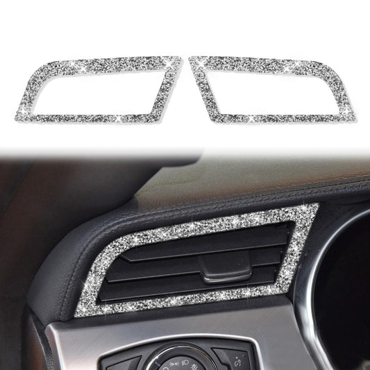 For Ford Mustang 2015-2020 Car Side Air Outlet Diamond Decoration Sticker, Left and Right Drive - Car Interior Mouldings by PMC Jewellery | Online Shopping South Africa | PMC Jewellery | Buy Now Pay Later Mobicred