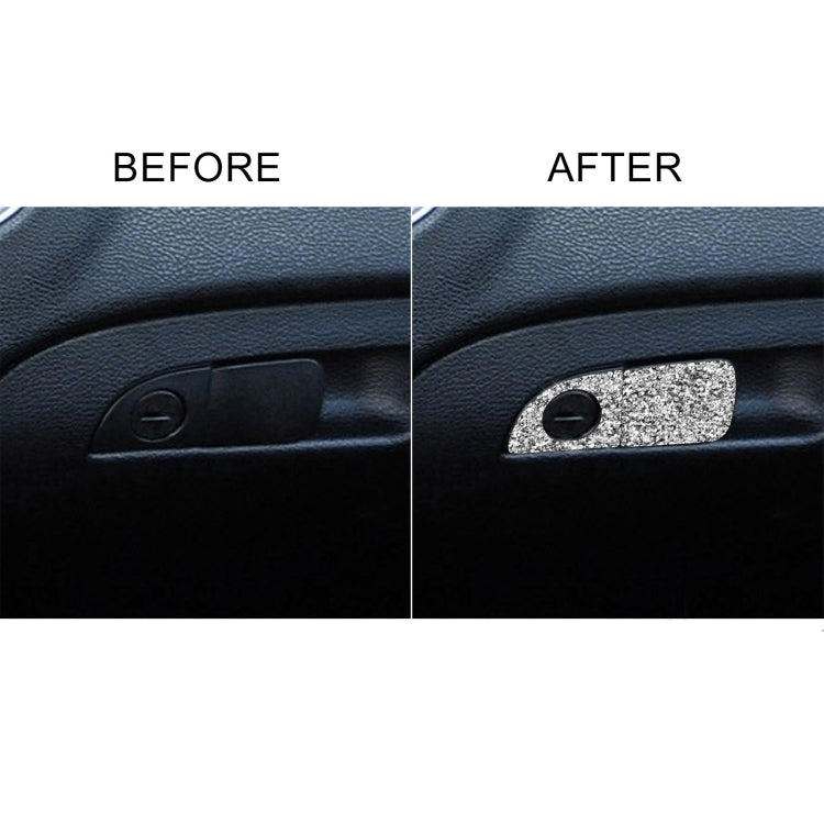 For Dodge Charger 2011-2014 2pcs/Set Car Front Passenger Seat Storage Box Handle Diamond Decorative Sticker, Left-hand Drive - Car Interior Mouldings by PMC Jewellery | Online Shopping South Africa | PMC Jewellery | Buy Now Pay Later Mobicred