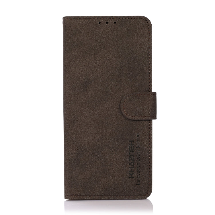 For Google Pixel 9 KHAZNEH Matte Texture Leather Phone Case(Brown) - Google Cases by PMC Jewellery | Online Shopping South Africa | PMC Jewellery | Buy Now Pay Later Mobicred