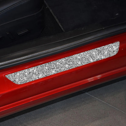 For Tesla Model 3 Car Rear Door Sill Strip Diamond Sticker,Left and Right Drive Universal - Car Interior Mouldings by PMC Jewellery | Online Shopping South Africa | PMC Jewellery | Buy Now Pay Later Mobicred