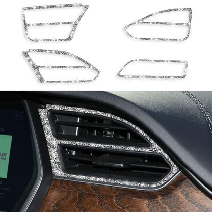 For Tesla Model X Car Central Control Instrument Air Outlet Diamond Sticker, Right Drive - Car Interior Mouldings by PMC Jewellery | Online Shopping South Africa | PMC Jewellery | Buy Now Pay Later Mobicred