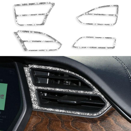 For Tesla Model X Car Central Control Instrument Air Outlet Diamond Sticker, Right Drive - Car Interior Mouldings by PMC Jewellery | Online Shopping South Africa | PMC Jewellery | Buy Now Pay Later Mobicred