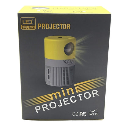 T400 3000 Lumens LED Mini Projector Support Wifi Screen Mirroring, Plug Type:EU Plug(Grey Yellow) - Mini Projector by PMC Jewellery | Online Shopping South Africa | PMC Jewellery | Buy Now Pay Later Mobicred