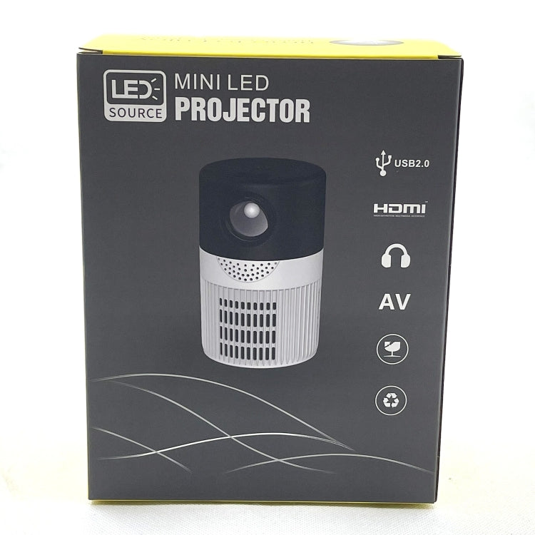 T400 3000 Lumens LED Mini Projector Support Wifi Screen Mirroring, Plug Type:AU Plug(Black White) - Mini Projector by PMC Jewellery | Online Shopping South Africa | PMC Jewellery | Buy Now Pay Later Mobicred