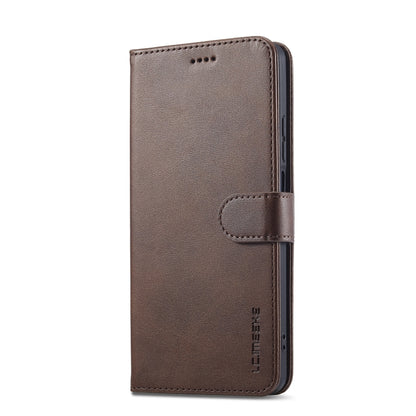 For Realme C55 LC.IMEEKE Calf Texture Horizontal Flip Leather Case(Brown) - Realme Cases by LC.IMEEKE | Online Shopping South Africa | PMC Jewellery | Buy Now Pay Later Mobicred