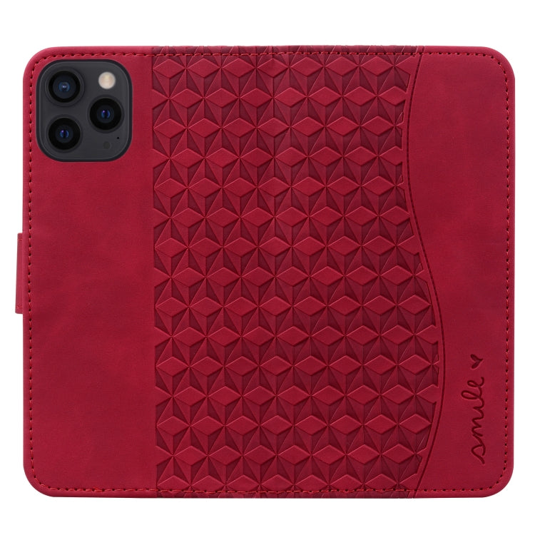 For iPhone 16 Pro Business Diamond Buckle Leather Phone Case with Lanyard(Wine Red) - iPhone 16 Pro Cases by PMC Jewellery | Online Shopping South Africa | PMC Jewellery | Buy Now Pay Later Mobicred