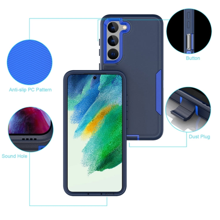 For Samsung Galaxy S25 Ultra / S24 Ultra 5G Magnetic 2 in 1 PC Hybrid TPU Phone Case(Royal Blue+Dark Blue) - Galaxy S24 Ultra 5G Cases by PMC Jewellery | Online Shopping South Africa | PMC Jewellery | Buy Now Pay Later Mobicred