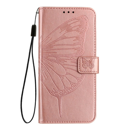 For Huawei Pura 70 Embossed Butterfly Leather Phone Case(Rose Gold) - Huawei Cases by PMC Jewellery | Online Shopping South Africa | PMC Jewellery | Buy Now Pay Later Mobicred