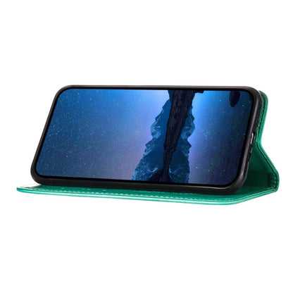 For Huawei Pura 70 Embossed Butterfly Leather Phone Case(Green) - Huawei Cases by PMC Jewellery | Online Shopping South Africa | PMC Jewellery | Buy Now Pay Later Mobicred