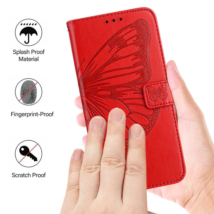 For Huawei Pura 70 Pro Embossed Butterfly Leather Phone Case(Red) - Huawei Cases by PMC Jewellery | Online Shopping South Africa | PMC Jewellery | Buy Now Pay Later Mobicred