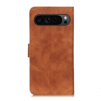 For Google Pixel 9 Pro KHAZNEH Retro Texture Flip Leather Phone Case(Brown) - Google Cases by PMC Jewellery | Online Shopping South Africa | PMC Jewellery | Buy Now Pay Later Mobicred