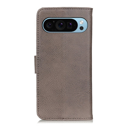 For Google Pixel 9 KHAZNEH Cowhide Texture Horizontal Flip Leather Phone Case(Khaki) - Google Cases by PMC Jewellery | Online Shopping South Africa | PMC Jewellery | Buy Now Pay Later Mobicred