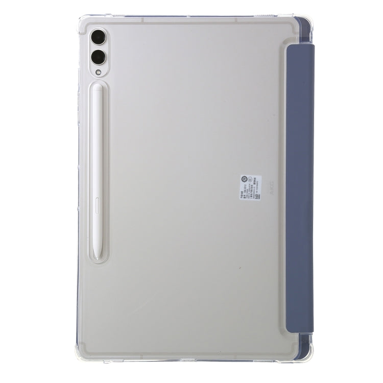 For Samsung Galaxy Tab S9 Clear Acrylic Deformation Leather Tablet Case(Lavender) - Galaxy Tab S9 Cases by PMC Jewellery | Online Shopping South Africa | PMC Jewellery | Buy Now Pay Later Mobicred