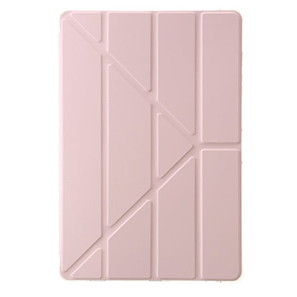 For Samsung Galaxy Tab S10+ / S9+ Clear Acrylic Deformation Leather Tablet Case(Pink) - Tab S10+ Cases by PMC Jewellery | Online Shopping South Africa | PMC Jewellery | Buy Now Pay Later Mobicred