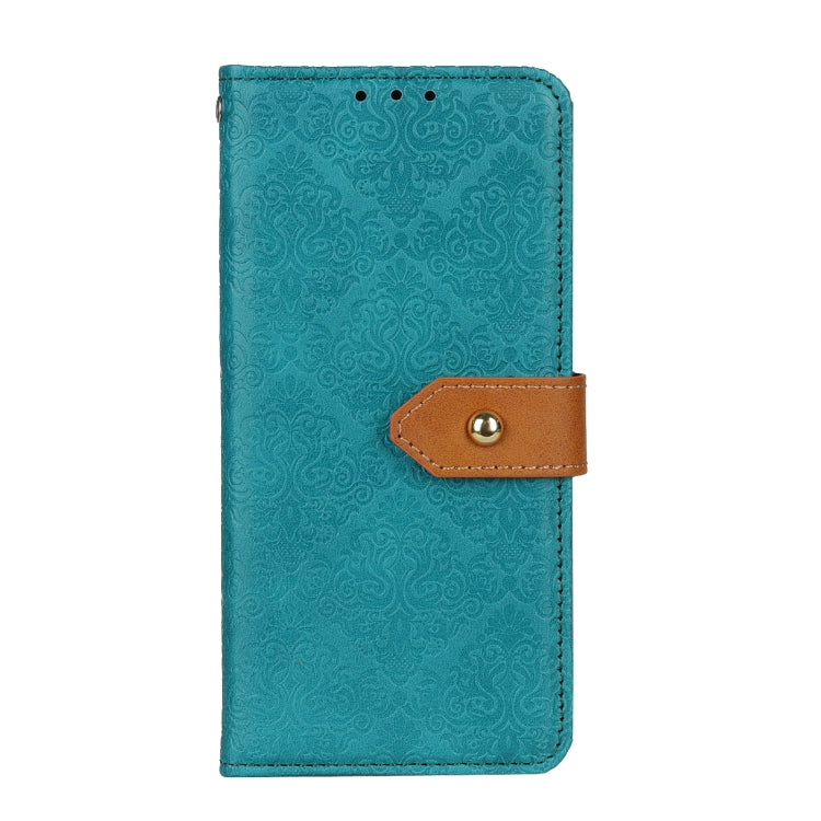 For Google Pixel 9 Pro European Floral Embossed Leather Phone Case(Blue) - Google Cases by PMC Jewellery | Online Shopping South Africa | PMC Jewellery | Buy Now Pay Later Mobicred