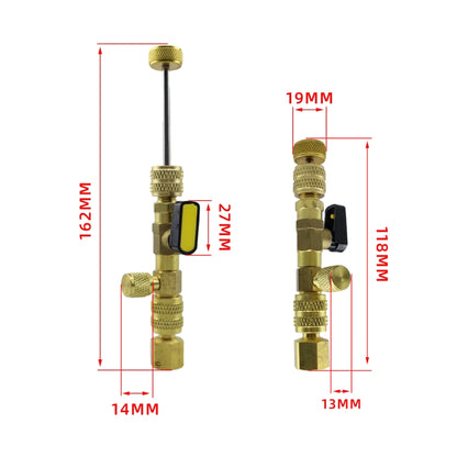 13pcs / Set Air Conditioning Valve Core Disassembly Tool with Rrepair Wrench & Valve Core - Air Conditioning System by PMC Jewellery | Online Shopping South Africa | PMC Jewellery