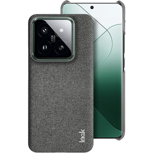 For Xiaomi 14 Pro 5G imak Ruiyi Series Cloth Texture PU + PC Phone Case(Dark Grey) - 14 Pro Cases by imak | Online Shopping South Africa | PMC Jewellery | Buy Now Pay Later Mobicred