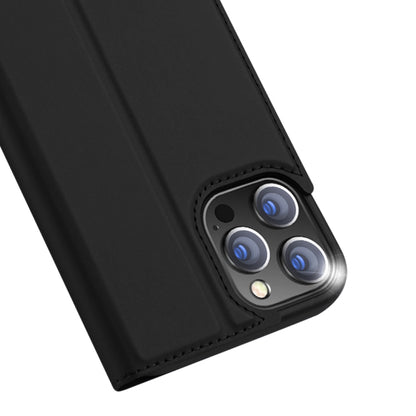 For iPhone 12 / 12 Pro DUX DUCIS Skin Pro Series Horizontal Flip PU + TPU Leather Case, with Holder & Card Slots(Black) - iPhone 12 / 12 Pro Cases by DUX DUCIS | Online Shopping South Africa | PMC Jewellery | Buy Now Pay Later Mobicred