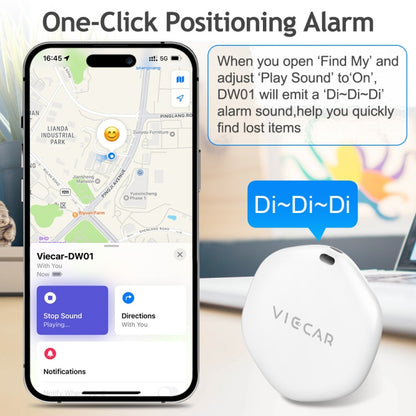 VIECAR DW01 Car Key Anti-lost Detection Wireless Location Tracker - Car Tracker by PMC Jewellery | Online Shopping South Africa | PMC Jewellery | Buy Now Pay Later Mobicred