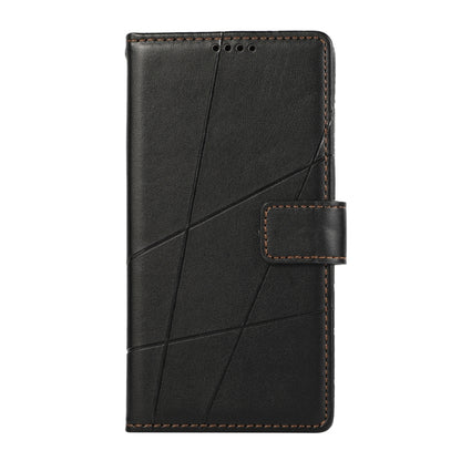 For Xiaomi 13 Lite PU Genuine Leather Texture Embossed Line Phone Case(Black) - 13 Lite Cases by PMC Jewellery | Online Shopping South Africa | PMC Jewellery | Buy Now Pay Later Mobicred