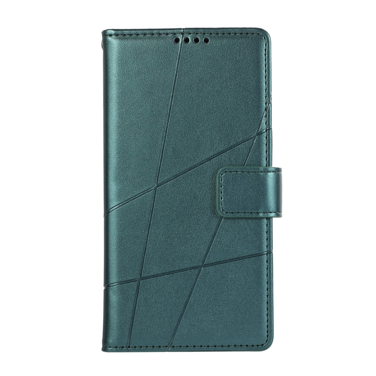 For Xiaomi Redmi Note 12 Pro 5G Global PU Genuine Leather Texture Embossed Line Phone Case(Green) - Xiaomi Cases by PMC Jewellery | Online Shopping South Africa | PMC Jewellery | Buy Now Pay Later Mobicred