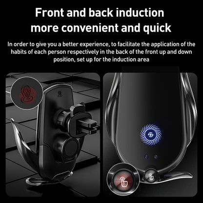 M2 Infrared lnduction Wireless Fast Charging Air Outlet Car Holder(Black) - Wireless Charger Holders by PMC Jewellery | Online Shopping South Africa | PMC Jewellery | Buy Now Pay Later Mobicred