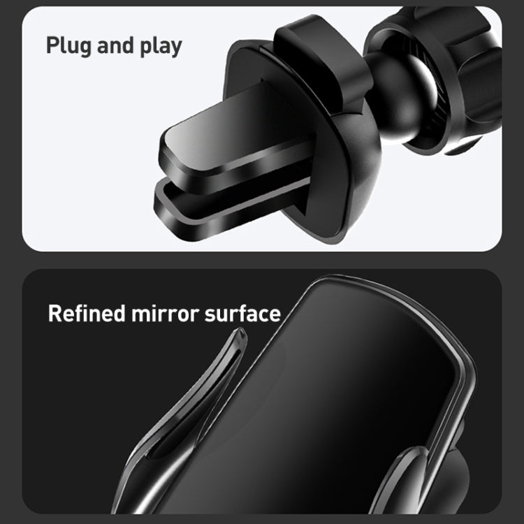 M2 Infrared lnduction Wireless Fast Charging Air Outlet Car Holder(Black) - Wireless Charger Holders by PMC Jewellery | Online Shopping South Africa | PMC Jewellery | Buy Now Pay Later Mobicred